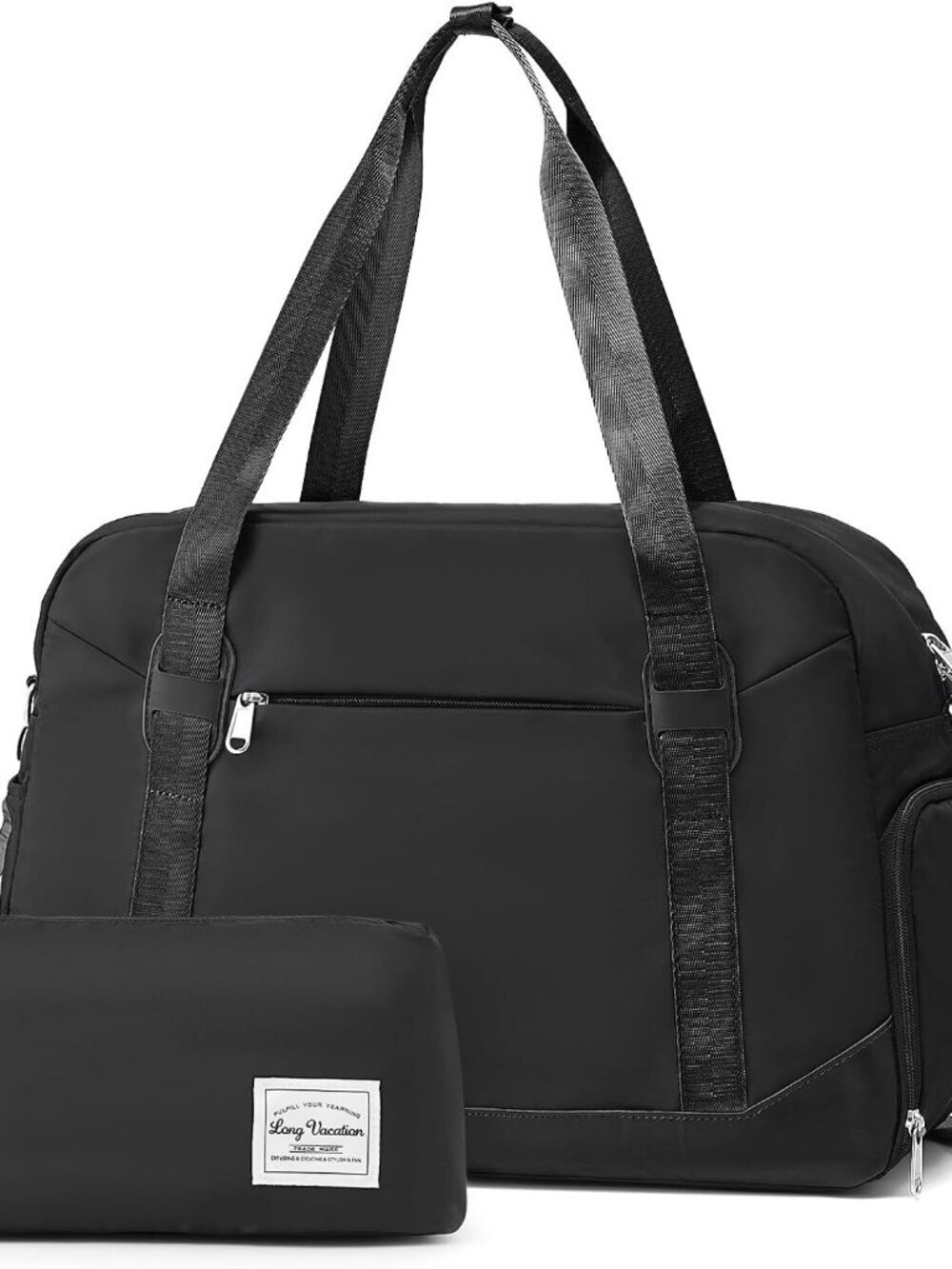 CREAM LONG VACATION Women's Travel Duffel Bag